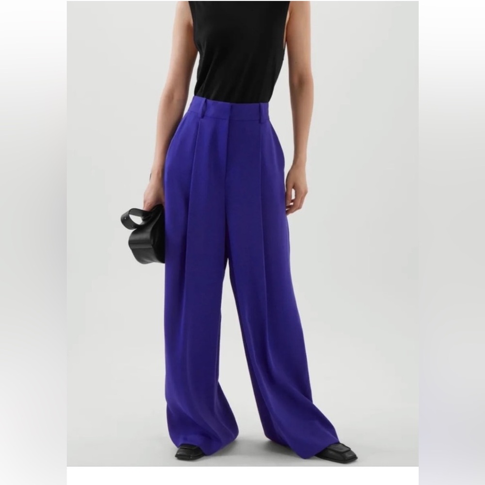 COS High-Waisted Pleated Pants